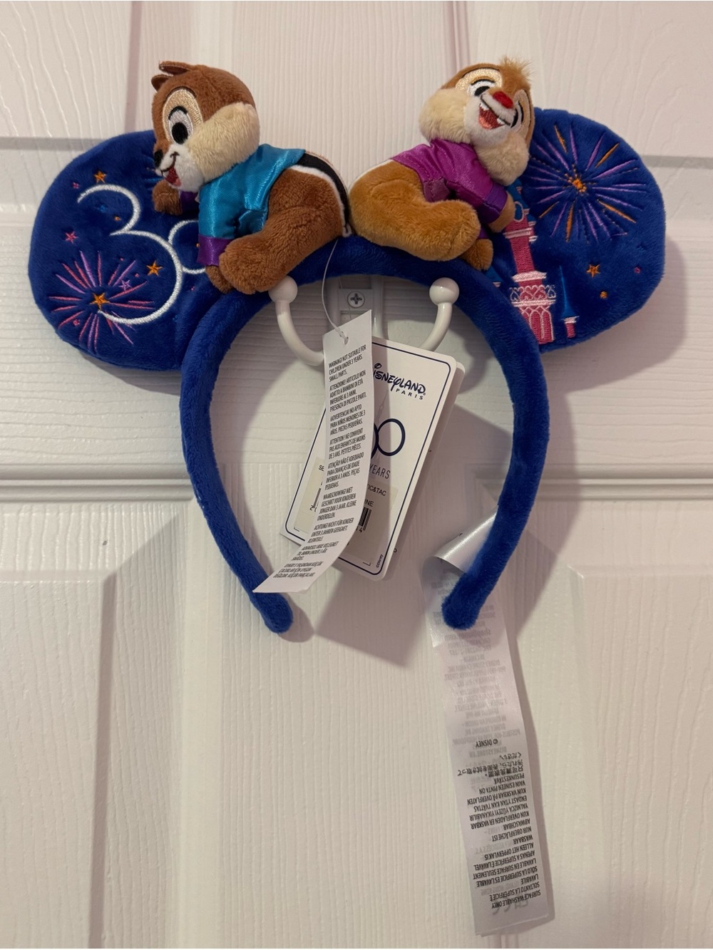 Disneyland Paris 30th Anniversary Ears Chip N Dale Mickey Mouse Disney Parks